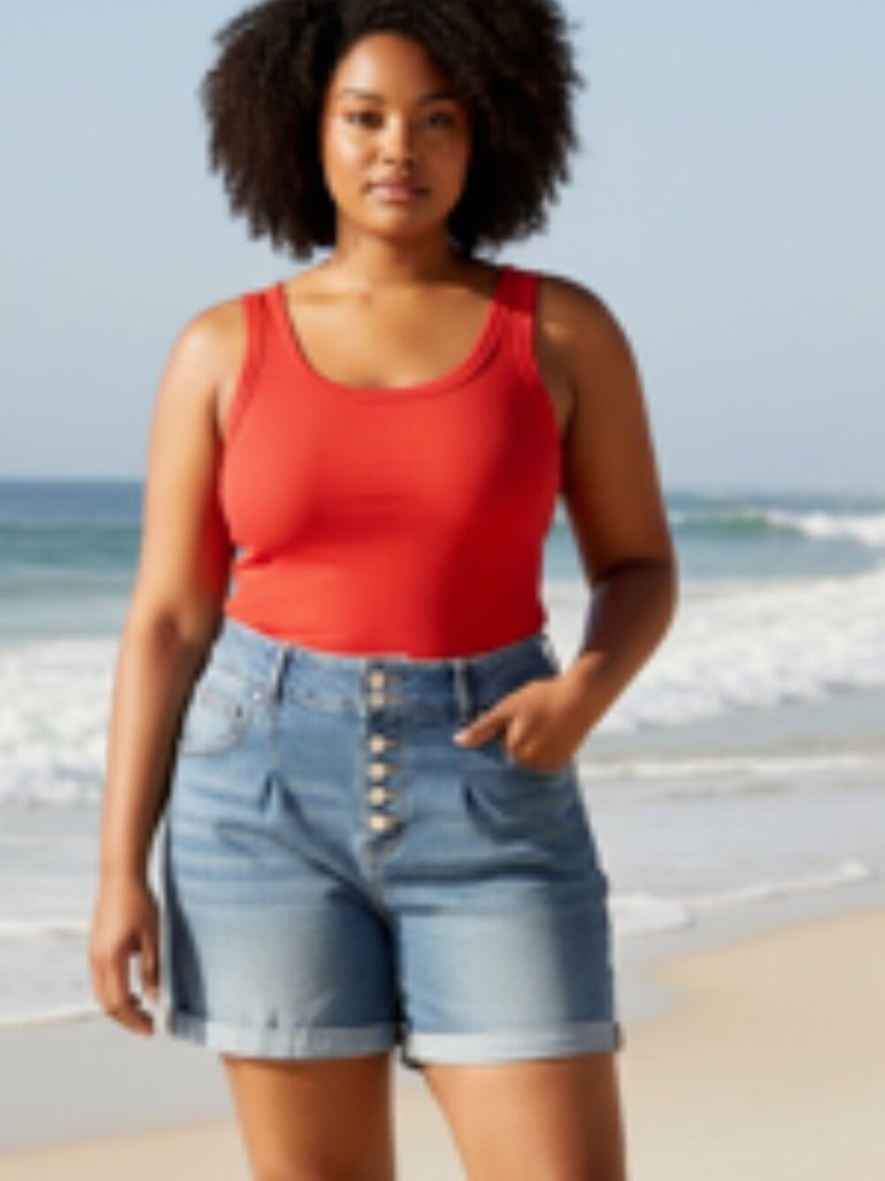 NEW Copperflash 5” High Rise Shorts women’s Plus Size 18W Curvy denim jean